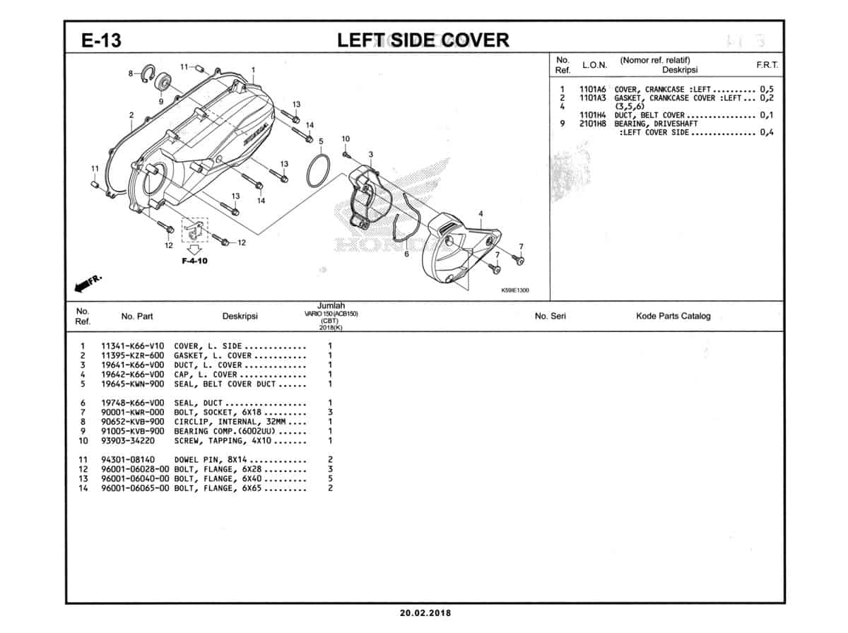 E-13-Left-Side-Cover-Katalog-New-Vario-150-K59J-1
