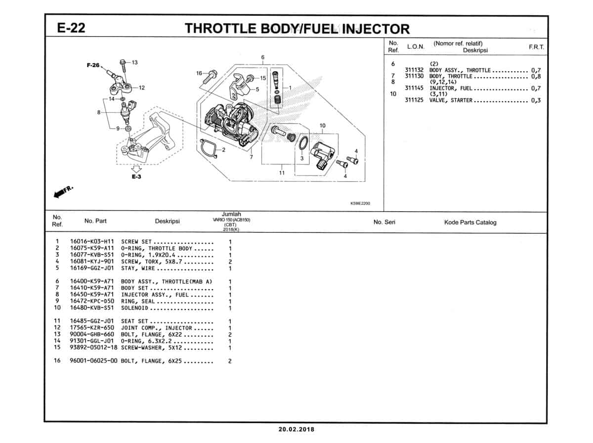 E-22-Throttle-Body-Fuel-Injector-Katalog-New-Vario-150-K59J-1