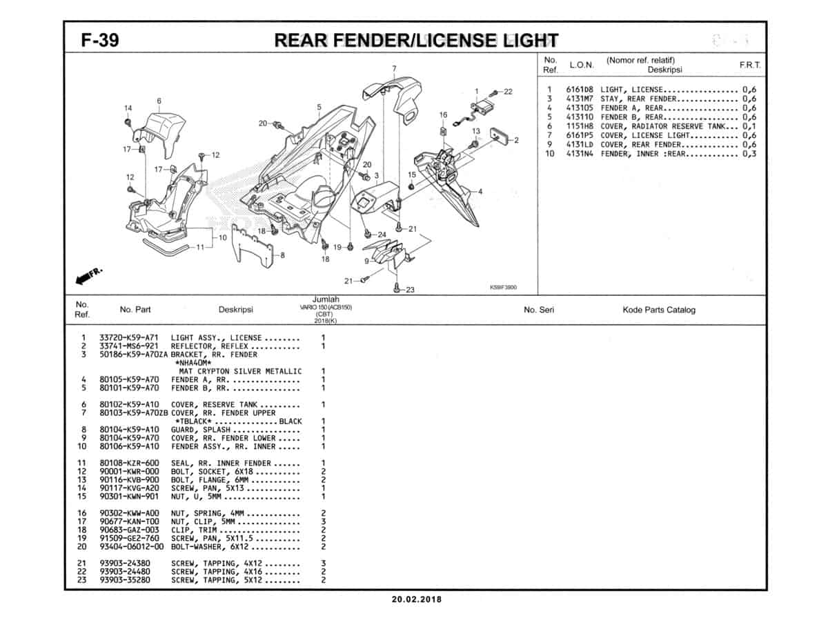 F-39-Rear-Fender-License-Light-Katalog-New-Vario-150-K59J-1