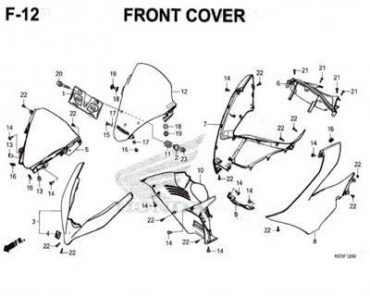 F12 – BỘ NHỰA PHÍA TRƯỚC – Honda PCX 150 (K97)