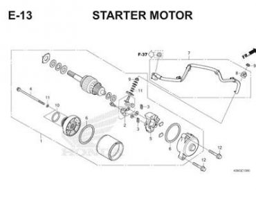 E13 – MOTOR ĐỀ – HONDA SUPRA GTR 150 V1 – WINNER (K56F)