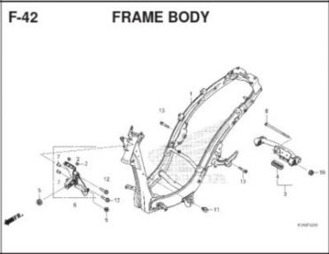 F42 – KHUNG SƯỜN – HONDA BEAT 110 (K1A)