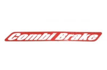 Tem Combi Brake PCX 2017 trắng nền đỏ