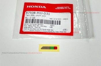 Tem điều chỉnh xích Honda Việt Nam, Nhãn dán điều chỉnh sên Honda