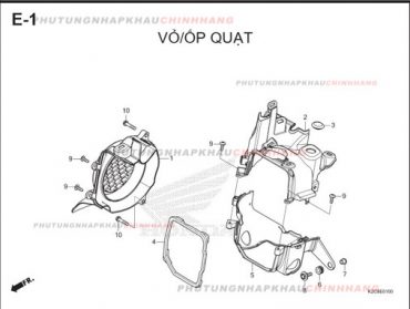 E1 – ỐP QUẠT – HONDA VISION 110 (K2C)