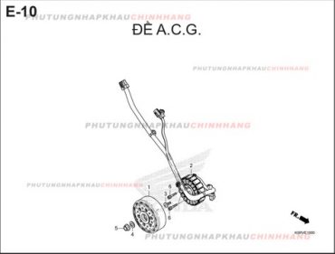 E10 – ĐỀ A.C.G – HONDA SH 125-160 (K0R-K0S)