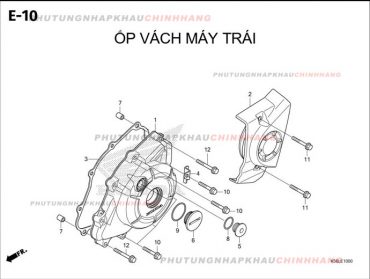 E10 – ỐP VÁCH MÁY TRÁI – HONDA WINNER X V3 V4 (K2P)