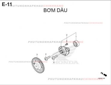 E11 – BƠM DẦU – HONDA AIR BLADE 125-160 (K3A-K2Z)