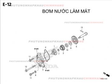 E12 – BƠM NƯỚC – HONDA WINNER X V3 V4 (K2P)