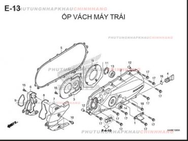 E13 – ỐP VÁCH MÁY TRÁI – HONDA VISION 110 (K44)