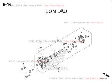 E14 – BƠM DẦU – HONDA WINNER X V3 V4 (K2P)