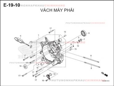 E19-10 – VÁCH MÁY PHẢI – HONDA VISION 110 (K2C)