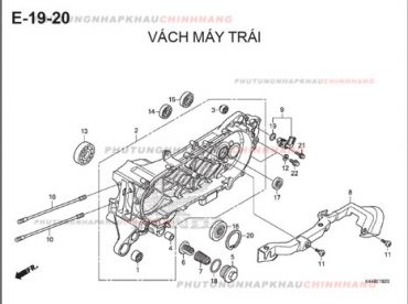 E19-20 – VÁCH MÁY TRÁI – HONDA VISION 110 (K44)