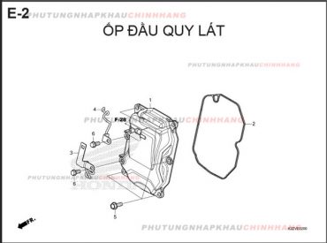 E2 – ỐP ĐẦU QUY LÁT – HONDA AIR BLADE 125-160 (K3A-K2Z)