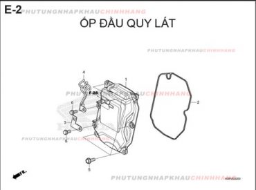 E2 – ỐP ĐẦU QUY LÁT – HONDA SH 125-160 (K0R-K0S)