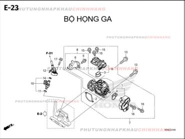 E23 – BỘ HỌNG GA – HONDA WINNER X V3 V4 (K2P)