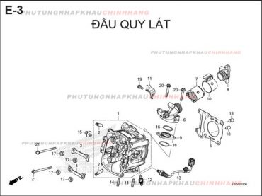 E3 – ĐẦU QUY LÁT – HONDA AIR BLADE 125-160 (K3A-K2Z)