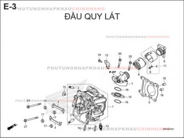 E3 – ĐẦU QUY LÁT – HONDA SH 125-160 (K0R-K0S)