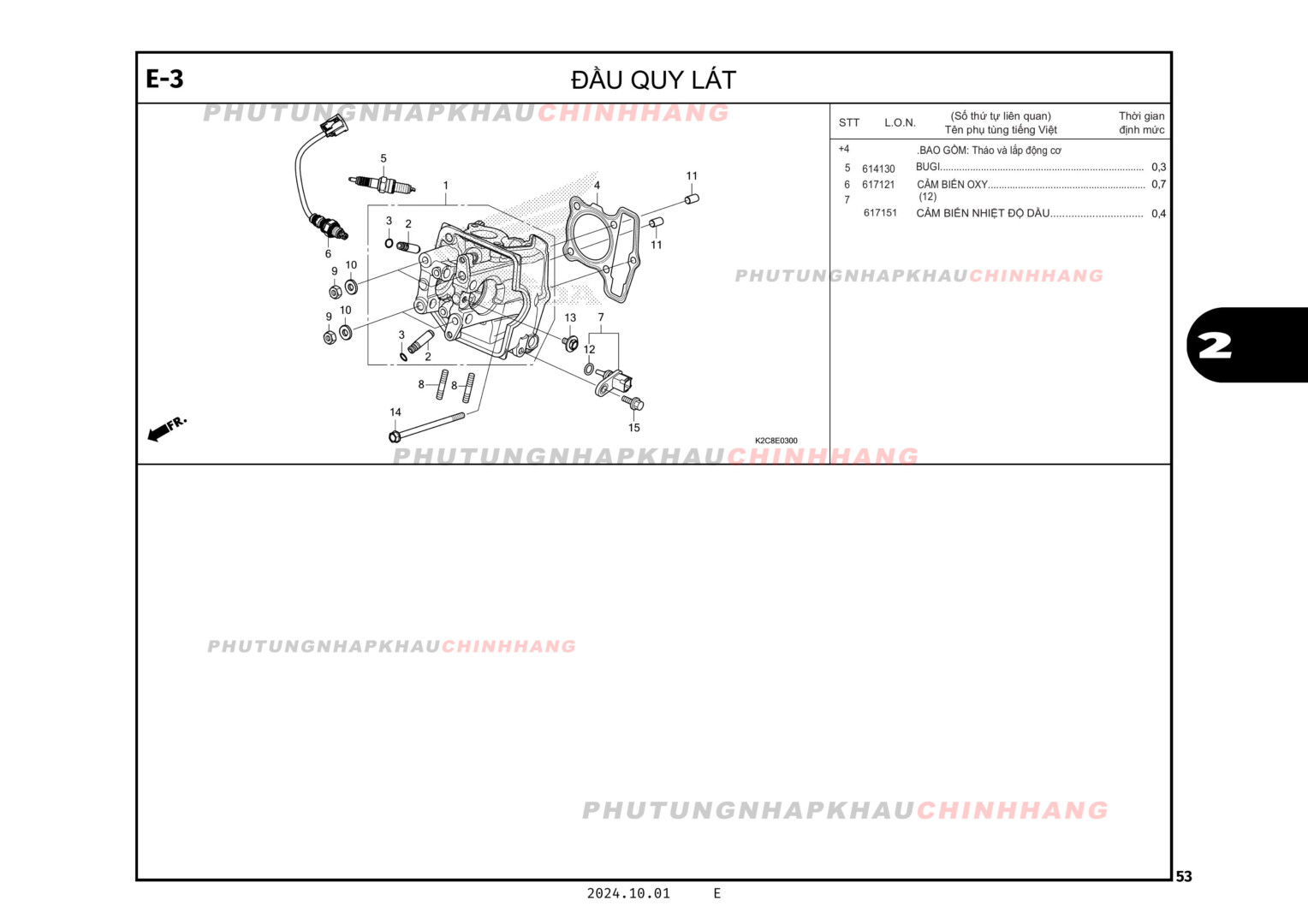 E3 - ĐẦU QUY LÁT - HONDA VISION 110 (K2C)