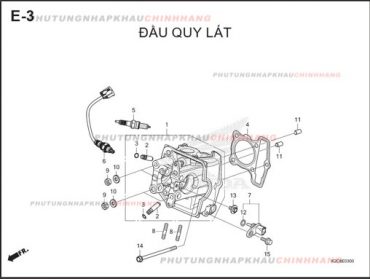 E3 – ĐẦU QUY LÁT – HONDA VISION 110 (K2C)