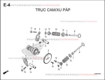 E4 – TRỤC CAM XU PÁP – HONDA VISION 110 (K44)