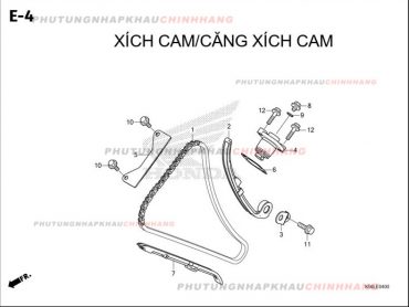 E4 – XÍCH CAM – HONDA WINNER X V3 V4 (K2P)