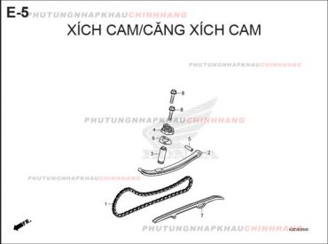 E5 – XÍCH CAM – HONDA AIR BLADE 125-160 (K3A-K2Z)