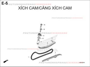 E5 – XÍCH CAM – HONDA SH 125-160 (K0R-K0S)