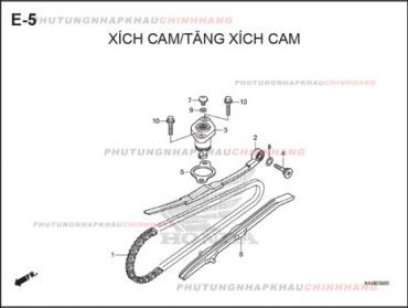 E5 – XÍCH CAM – HONDA VISION 110 (K44)