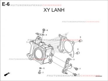 E6 – XY LANH – HONDA AIR BLADE 125-160 (K3A-K2Z)