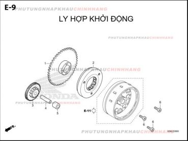 E9 – LY HỢP KHỞI ĐỘNG – HONDA WINNER X V3 V4 (K2P)