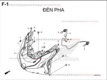 F1 – ĐÈN PHA – HONDA AIR BLADE 125-160 (K3A-K2Z)