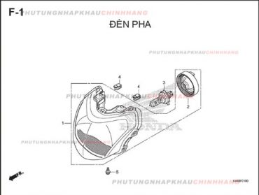 F1 – ĐÈN PHA – HONDA VISION 110 (K44)