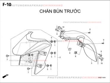 F10 – CHẮN BÙN TRƯỚC – HONDA WINNER X V3 V4 (K2P)