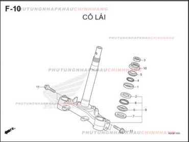 F10 – CỔ LÁI – HONDA VISION 110 (K2C)