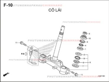 F10 – CỔ LÁI – HONDA VISION 110 (K44)