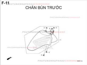 F11 – CHẮN BÙN TRƯỚC – HONDA SH 125-160 (K0R-K0S)