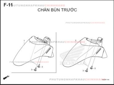 F11 – CHẮN BÙN TRƯỚC – HONDA VISION 110 (K2C)