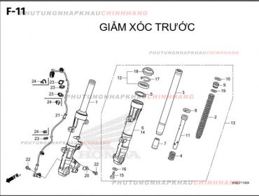 F11 – GIẢM SÓC TRƯỚC – HONDA WINNER X V3 V4 (K2P)