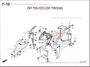 F12 – ỐP TRƯỚC TRONG – HONDA VISION 110 (K44)