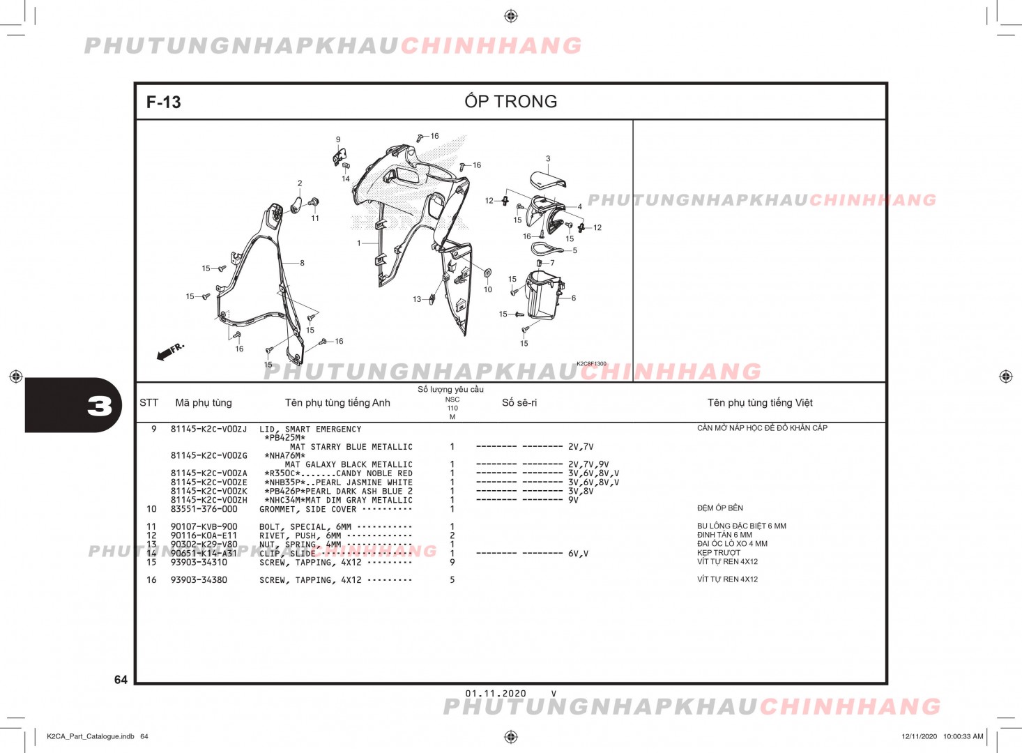 F13 - ỐP TRONG - HONDA VISION 110 (K2C)