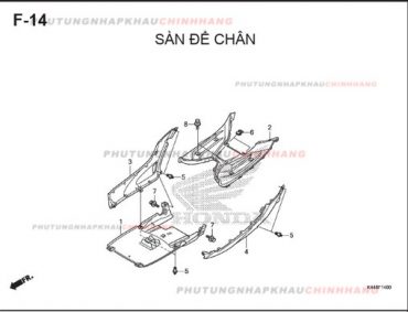 F14 – SÀN ĐỂ CHÂN – HONDA VISION 110 (K44)