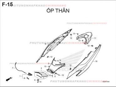 F15 – ỐP THÂN – HONDA AIR BLADE 125-160 (K3A-K2Z)