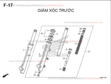 F17 – GIẢM XÓC TRƯỚC – HONDA VISION 110 (K44)