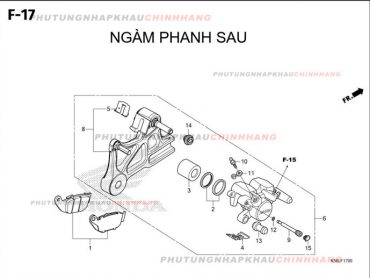 F17 – NGÀM PHANH SAU – HONDA WINNER X V3 V4 (K2P)