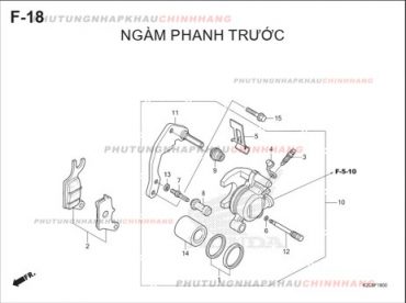 F18 – NGÀM PHANH TRƯỚC – HONDA VISION 110 (K2C)