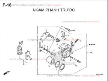 F18 – NGÀM PHANH TRƯỚC – HONDA VISION 110 (K44)