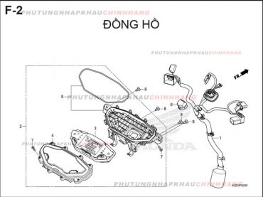 F2 – ĐỒNG HỒ – HONDA AIR BLADE 125-160 (K3A-K2Z)