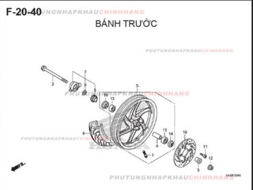 F20-40 – BÁNH TRƯỚC – HONDA VISION 110 (K44)