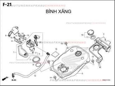 F21 – BÌNH XĂNG – HONDA WINNER X V3 V4 (K2P)